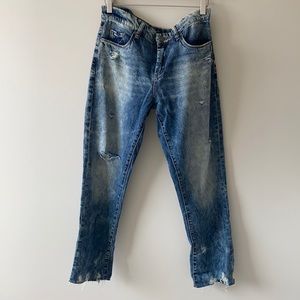 Blank NYC Distressed Tomboy Jeans